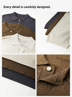 Mens Knitted Polo Shirt
