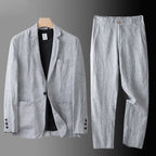 Mens Casual Linen Blend Suit Jacket