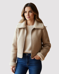Manteau en laine double face pour femme