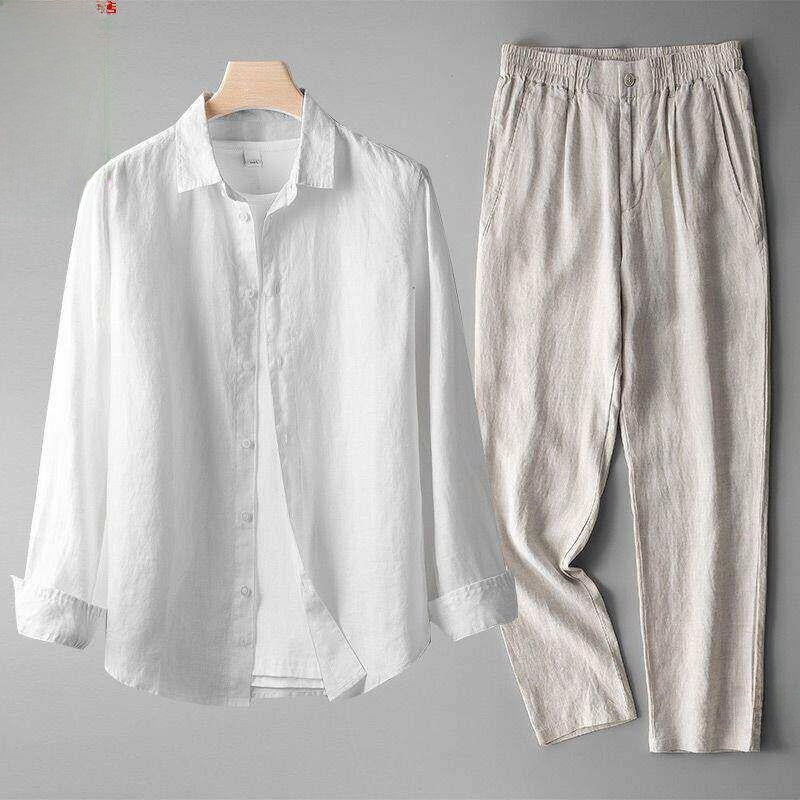 Summer men's top and long pants