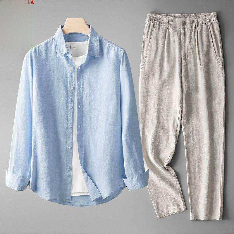 Summer men's top and long pants