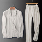 Mens Breathable Linen Suit
