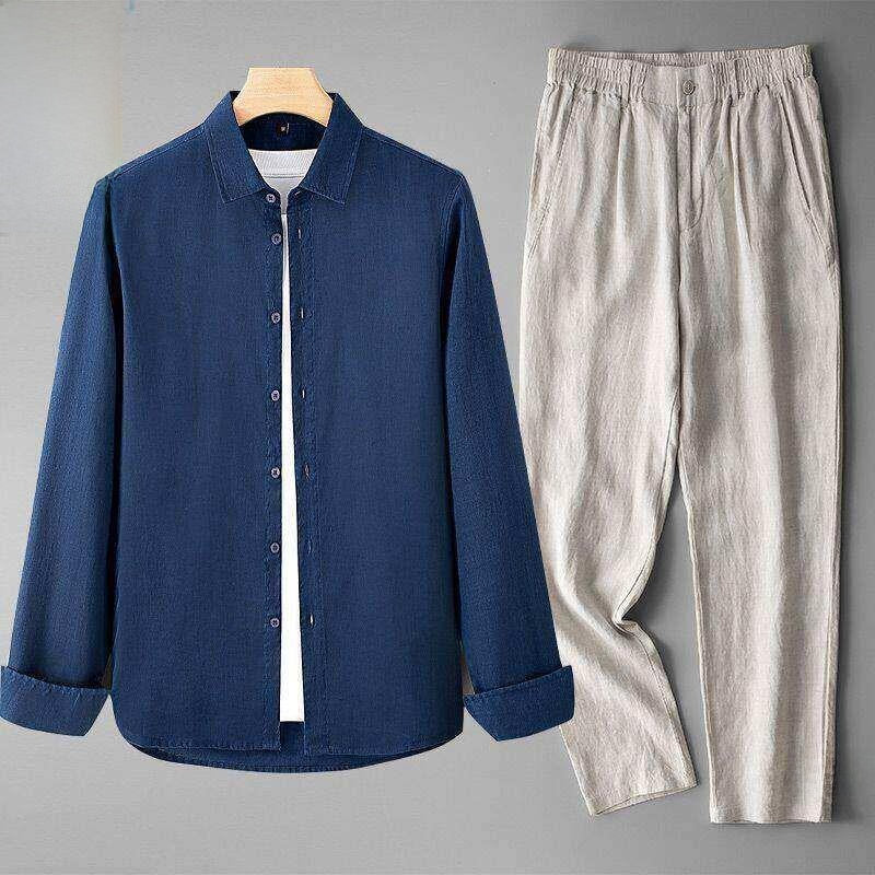 Summer men's top and long pants