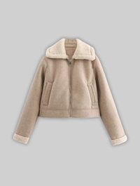 Manteau en laine double face pour femme