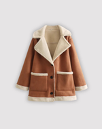 Manteau réversible ample pour femme