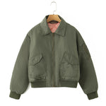 Autumn and Winter Warm Collar Zipper Jacket Coat Cotton Jacket