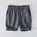 Casual Linen Drawstring Shorts for Men