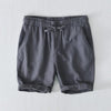 Casual Linen Drawstring Shorts for Men