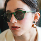 Jett Retro Round Polarized Sunglasses