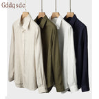 Men's Long Sleeve Linen Summer Shirt