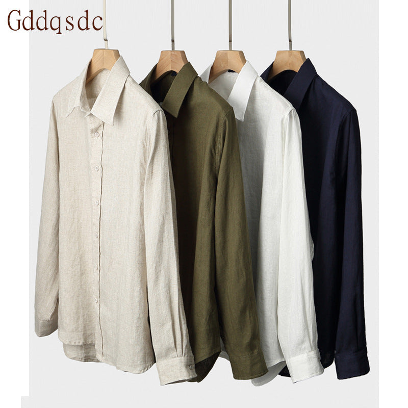 Men's Long Sleeve Linen Summer Shirt