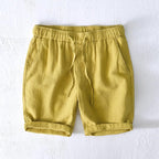 Casual Linen Drawstring Shorts for Men