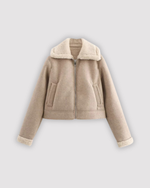 Manteau en laine double face pour femme