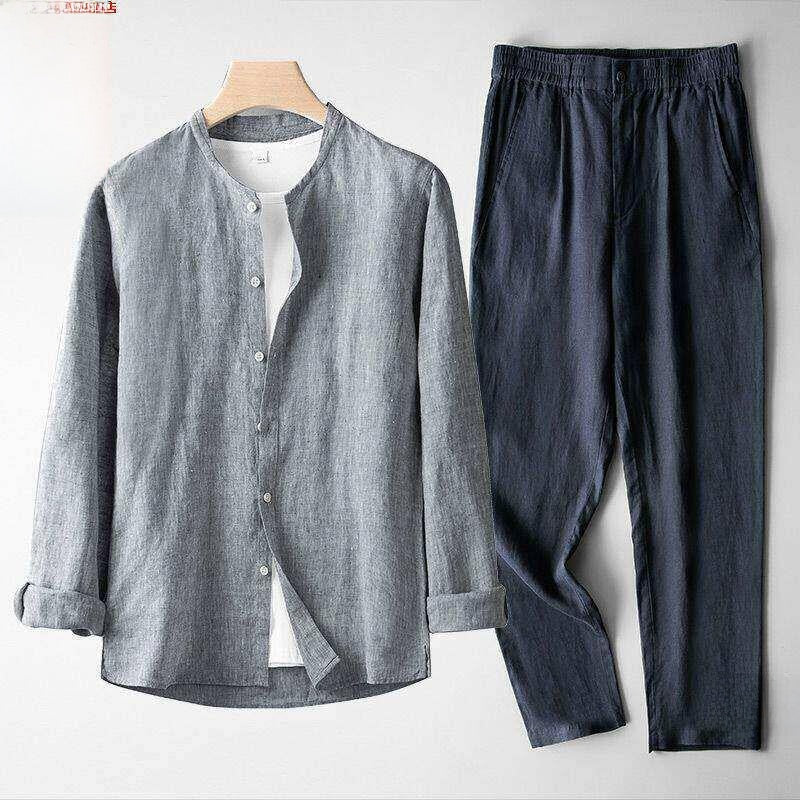 Summer men's top and long pants