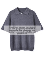 Mens Knitted Polo Shirt