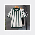 Mens Casual Knitted Polo Shirt