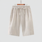 100% Linen Casual Men Shorts