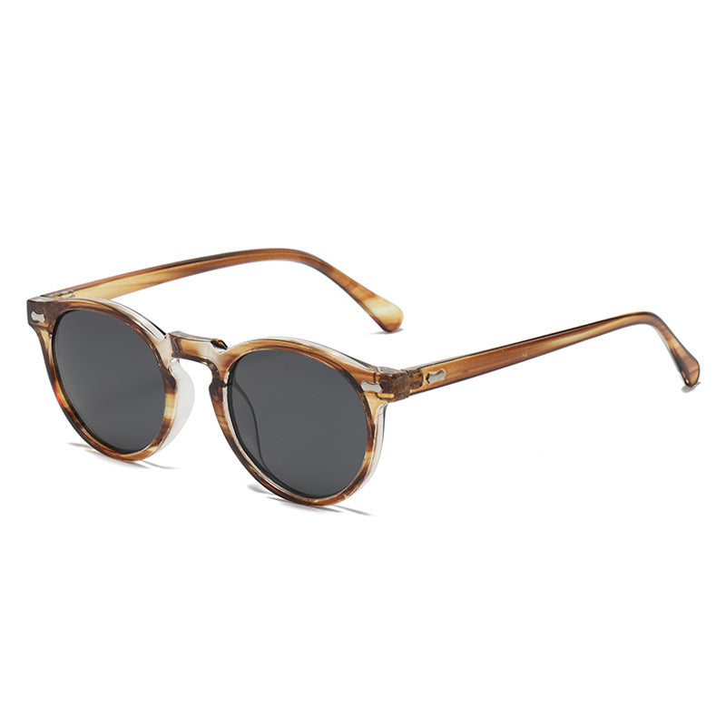 Jett Retro Round Polarized Sunglasses