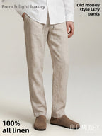 Mens Linen Casual Pants