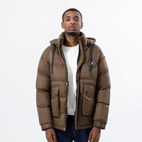 Doudoune Homme Hiver Nylon à Capuche Style Simple