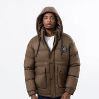 Doudoune Homme Hiver Nylon à Capuche Style Simple