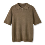Mens Knitted Polo Shirt