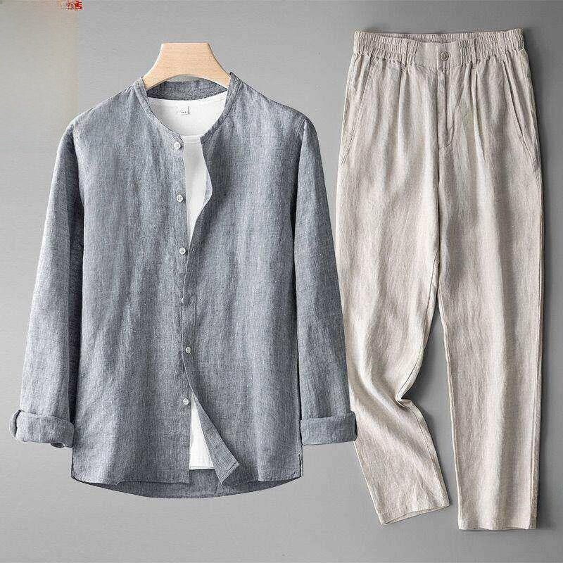 Summer men's top and long pants