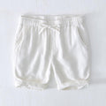 Casual Linen Drawstring Shorts for Men