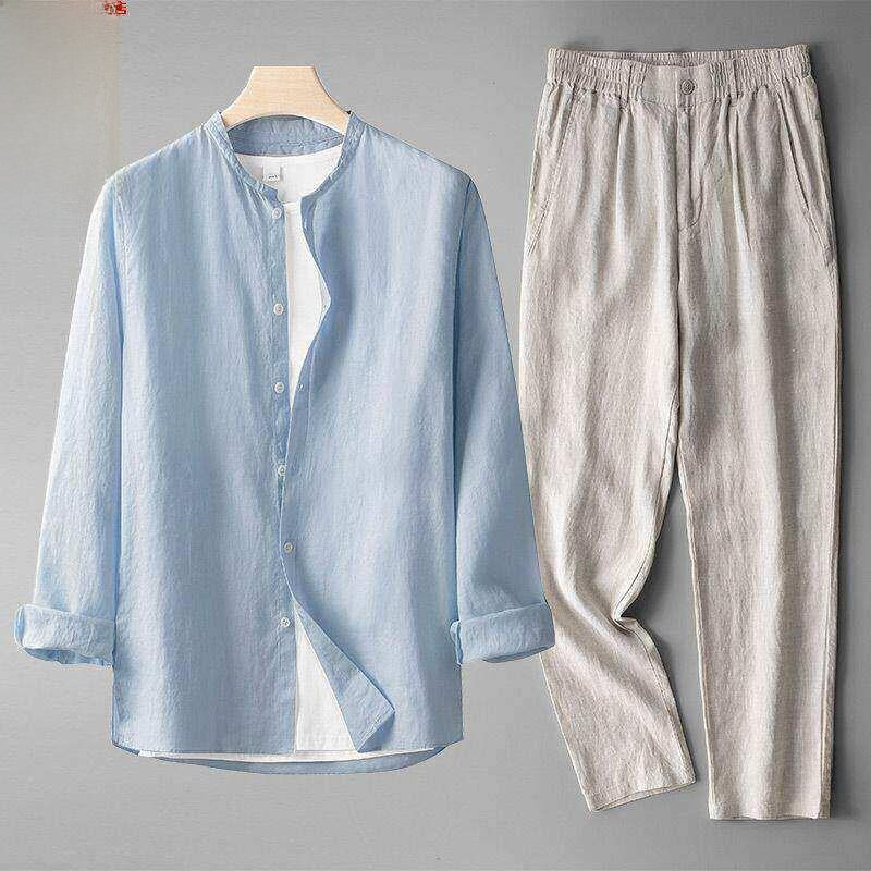 Summer men's top and long pants