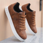 Men's Casual Sneakers Round Toe Breathable Shoes