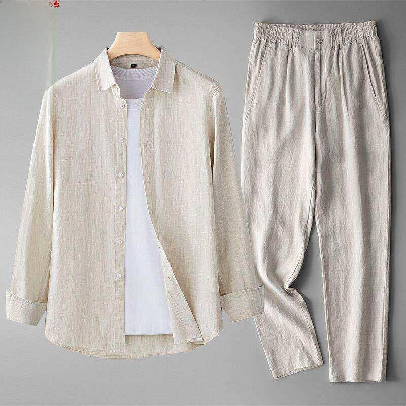 Summer men's top and long pants