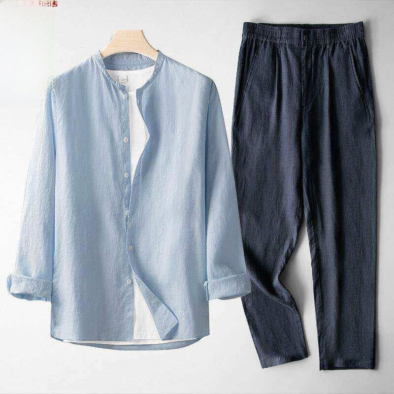 Summer men's top and long pants