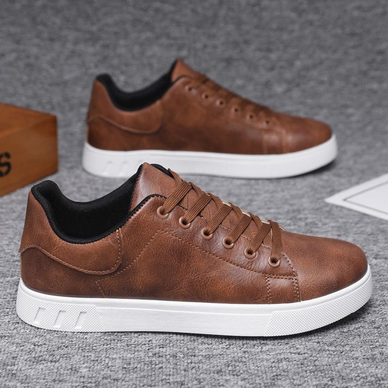 Men's Casual Sneakers Round Toe Breathable Shoes