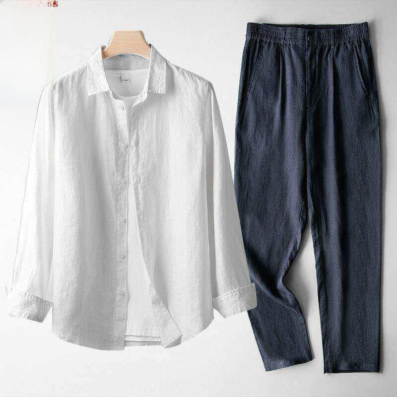 Summer men's top and long pants