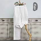 Men's Pure Linen Casual Straight Leg Pants