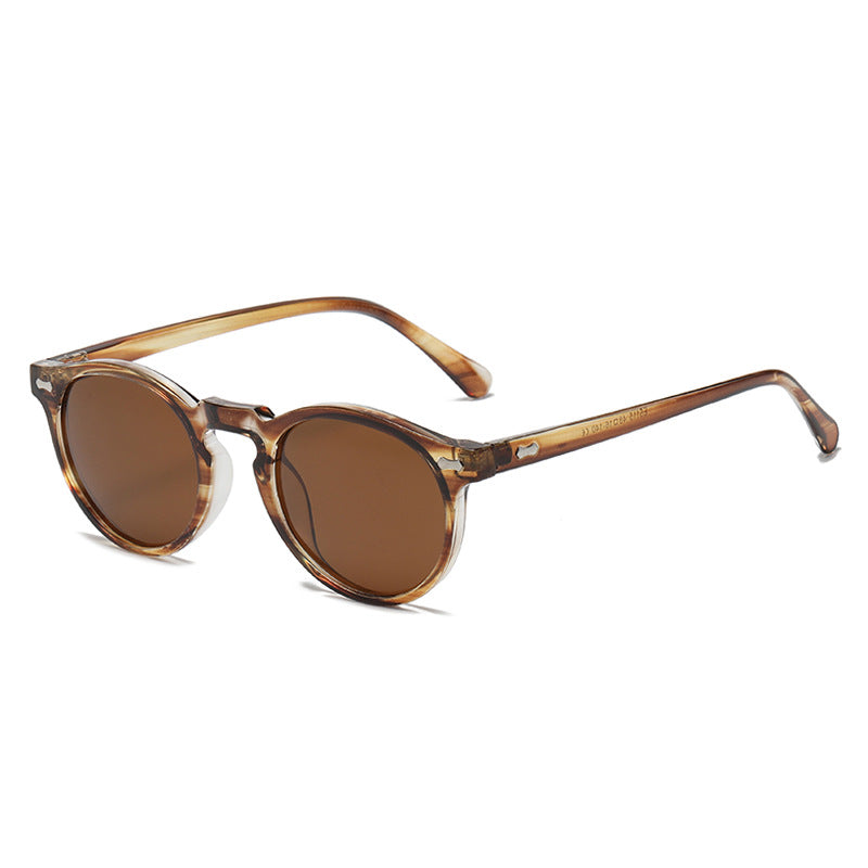 Jett Retro Round Polarized Sunglasses