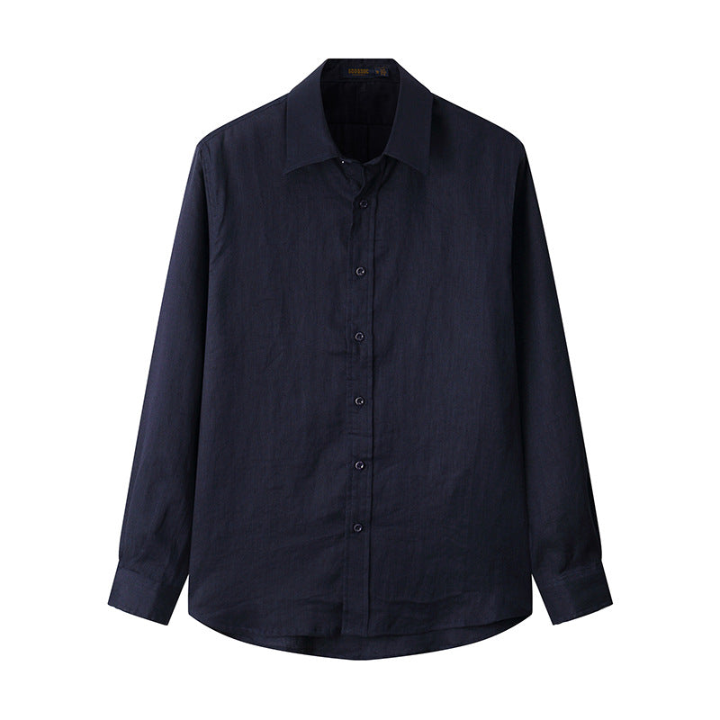 Men's Long Sleeve Linen Summer Shirt