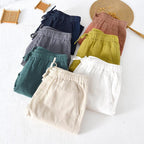 Casual Linen Drawstring Shorts for Men