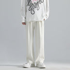 Loose-fitting, casual, and flowing trousers