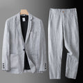 Mens Casual Linen Blend Suit Jacket