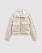 Veste élégante à manches longues boutonnée pour femme avec poches